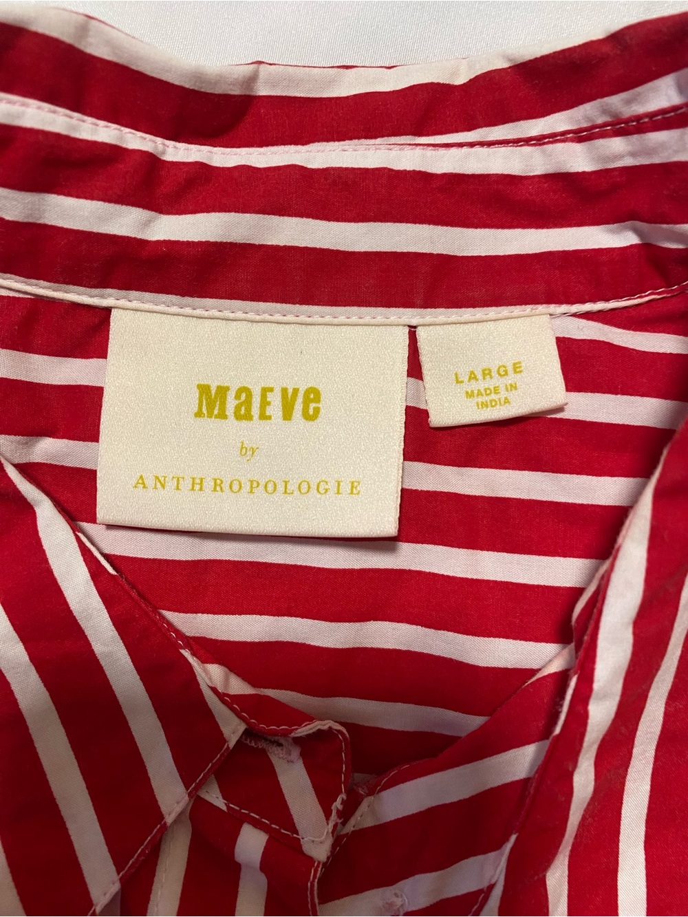 Maeve Anthropologie Kiana striped dress L - Picture 6 of 10
